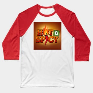 Artwork for Hot & Spicy Review podcast Baseball T-Shirt
